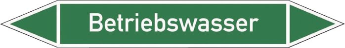 Voorbeeldig Afbeelding: Rohrleitungskennzeichnung (Doppelpfeil), Betriebswasser