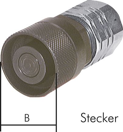 Voorbeeldig Afbeelding: Flat-Face schroefkoppelingen met binnenschroefdraad onder druk koppelbaar, stekker