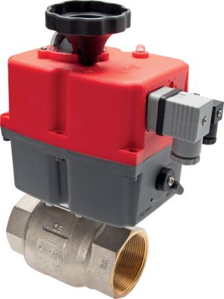 Exemplary representation: Drinking water ball valve with electric quarter-turn actuator