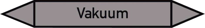 Voorbeeldig Afbeelding: Rohrleitungskennzeichnung (Doppelpfeil), Vakuum
